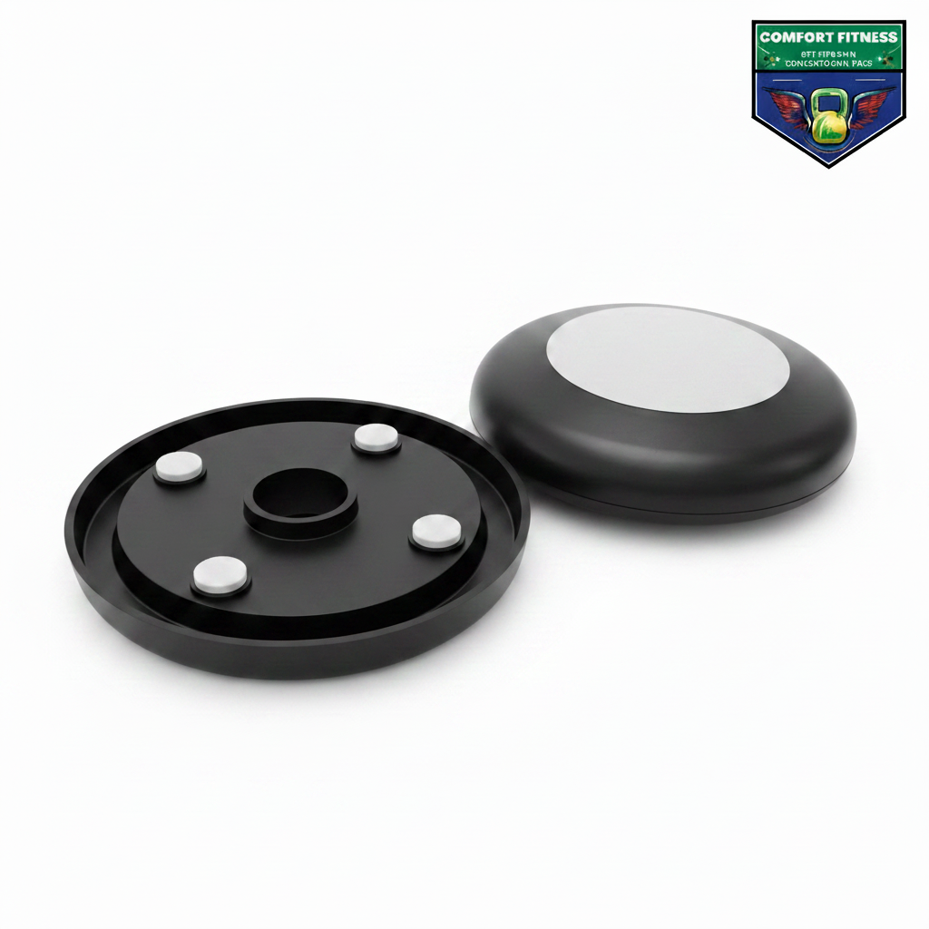 Push-up pods disassembled with logo
