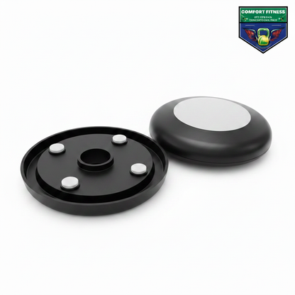 Push-up pods disassembled with logo