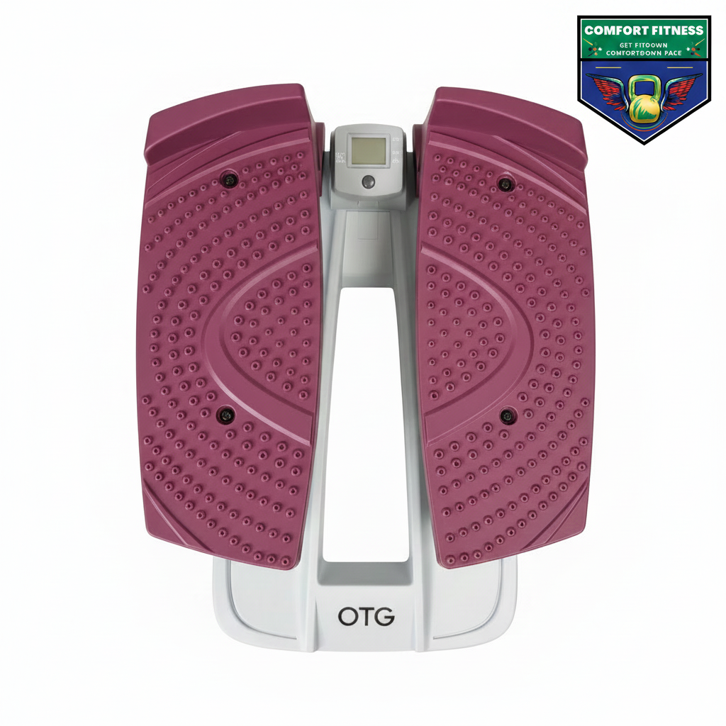 Stepper front view with logo